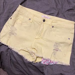 Bright Yellow Shorts. Size 29. Forever 21